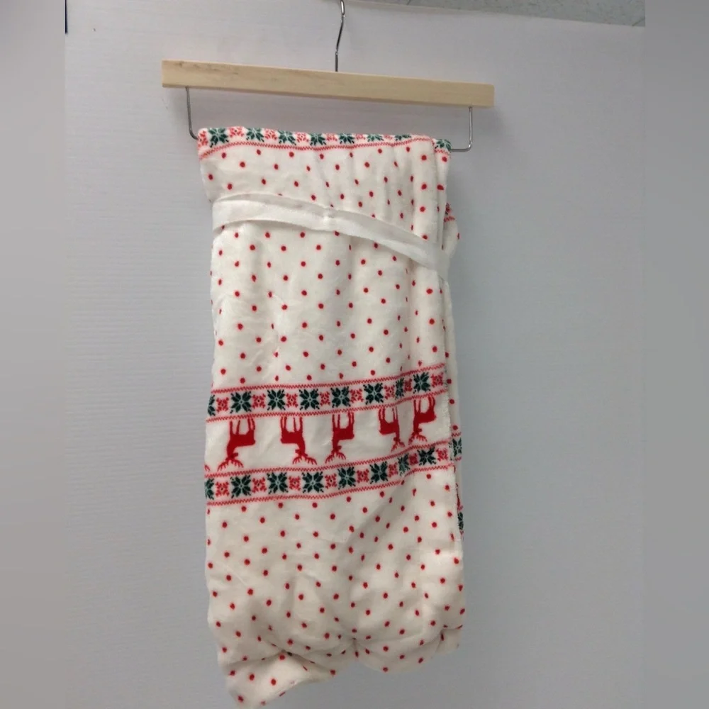 NWT Modern Baby Reversible Fair Isle 2 Ply Soft Blanket 30x40